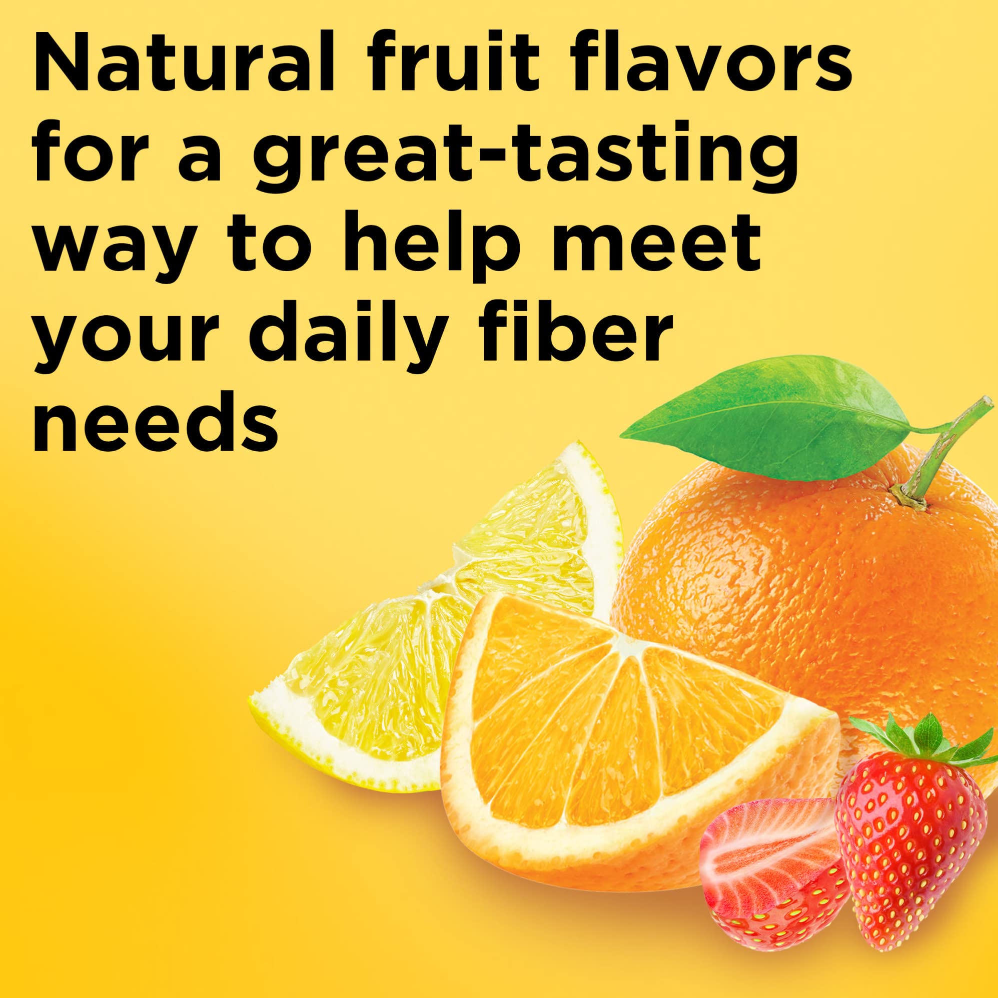 Nature Made Fibra 6 g Gomitas, sabor naranja para variedad diaria.