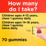 Gominolas sabor naranja, Nature Made Kids First, opción sin gluten para niños.