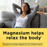 Nature Made Magnesio 250 mg, etiqueta que indica libre de gluten.