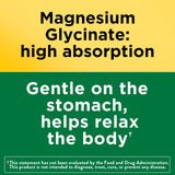 Nature Made Magnesium Glycinate 200 mg, cápsulas en caja, presentación de 180 cápsulas para 90 días.