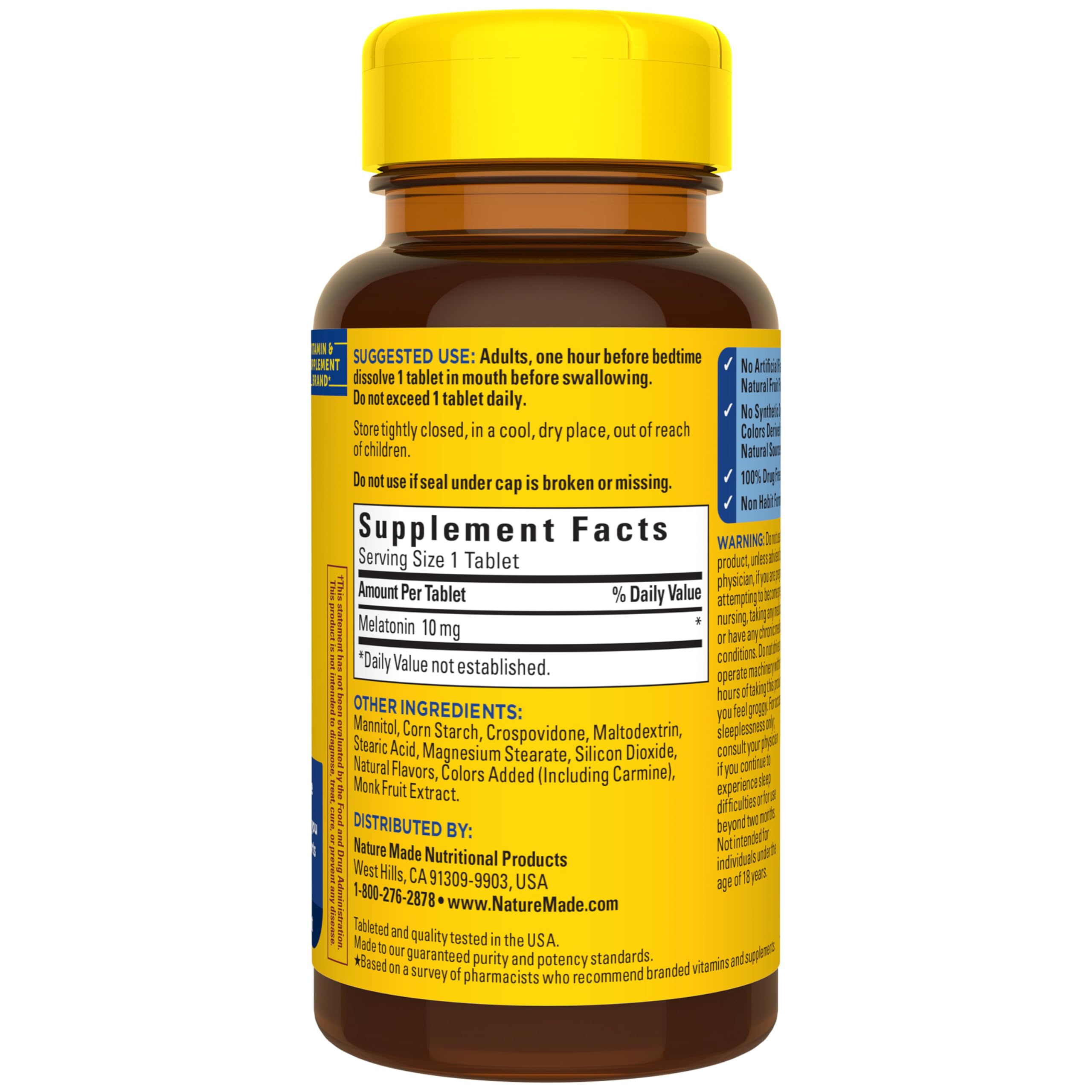 Recomendado por farmacéuticos para descanso nocturno con Nature Made