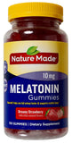 Nature Made Melatonina, botella de gomitas con sabor a fresa para la rutina nocturna