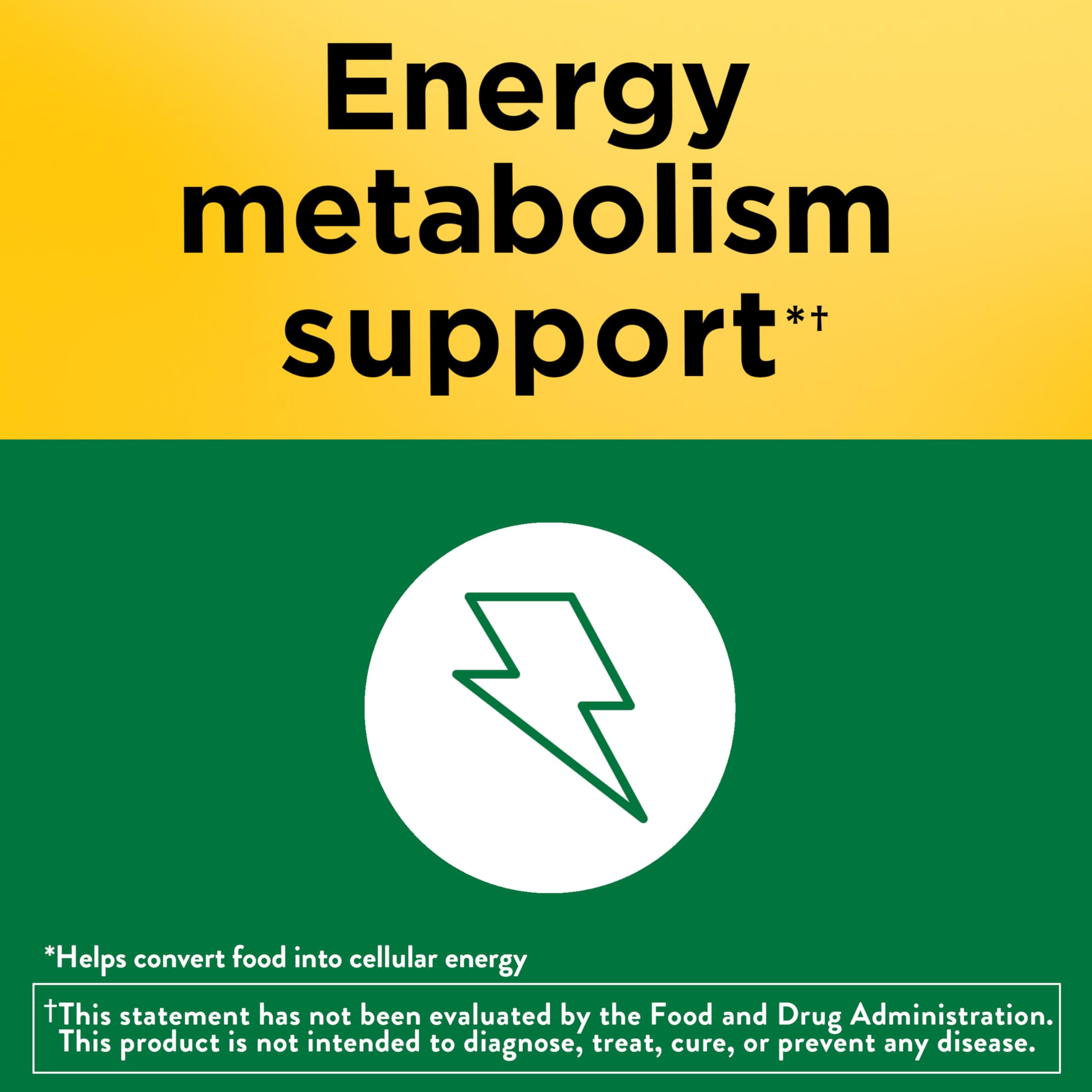 Nature Made Vitamina B1, foco en metabolismo de energía y cerebro.