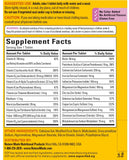 Nature Made Mujeres Multivitaminas: etiqueta clara con nutrientes clave.