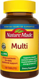 Nature Made Multi Complete botella con tabletas, apoyo diario de 23 nutrientes clave, incluido hierro