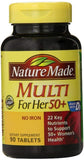 Nature Made Multi para Ella 50+ en frasco, apoyo diario de nutrientes clave.