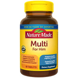 Nature Made Multivitamin para Hombre en botella, soporte diario de energía.