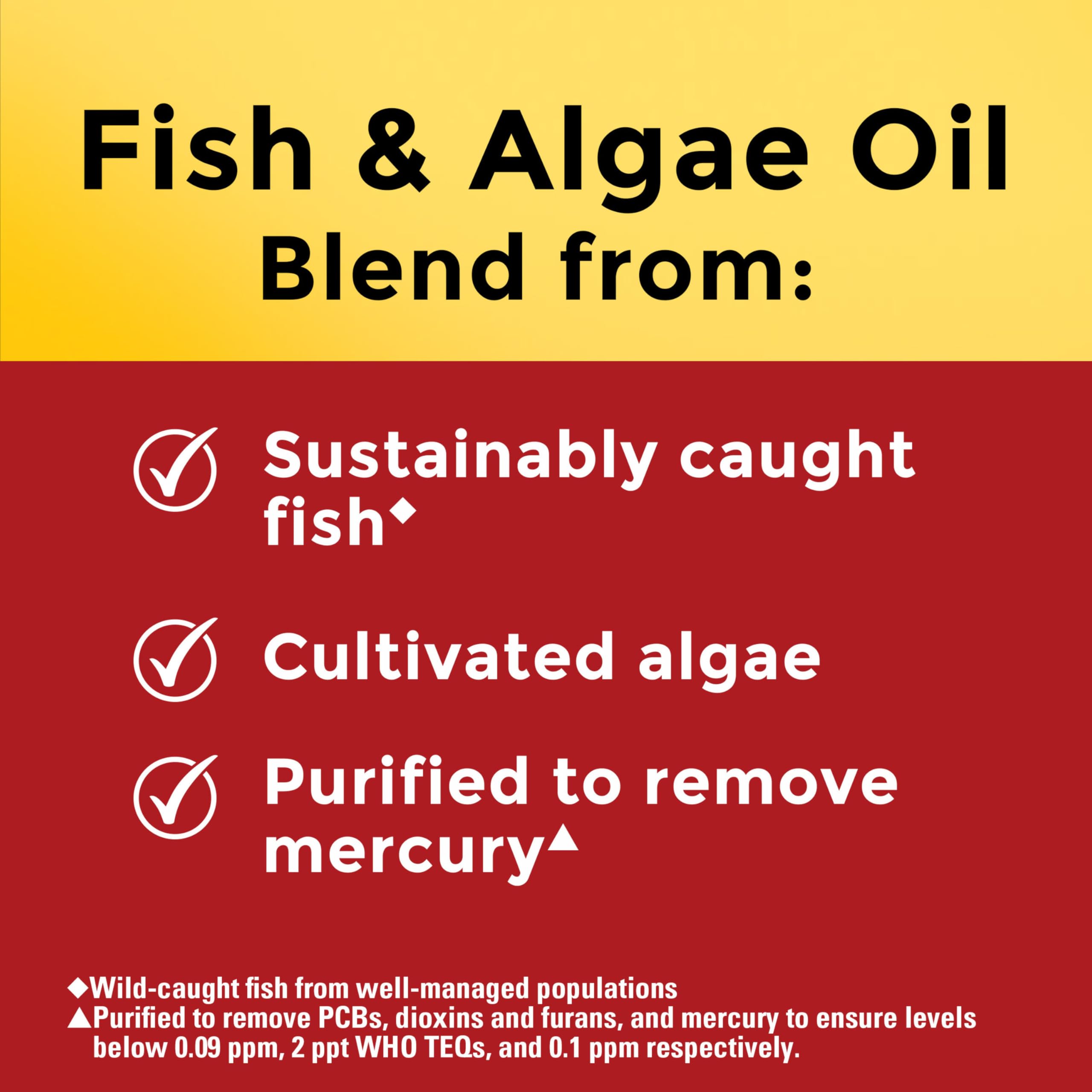 Nature Made Omega-3: cápsulas en mano, toma diaria conveniente