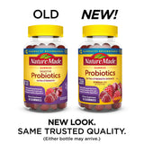 Gomitas Nature Made Probiotics Extra Strength con sabor frambuesa y cereza.