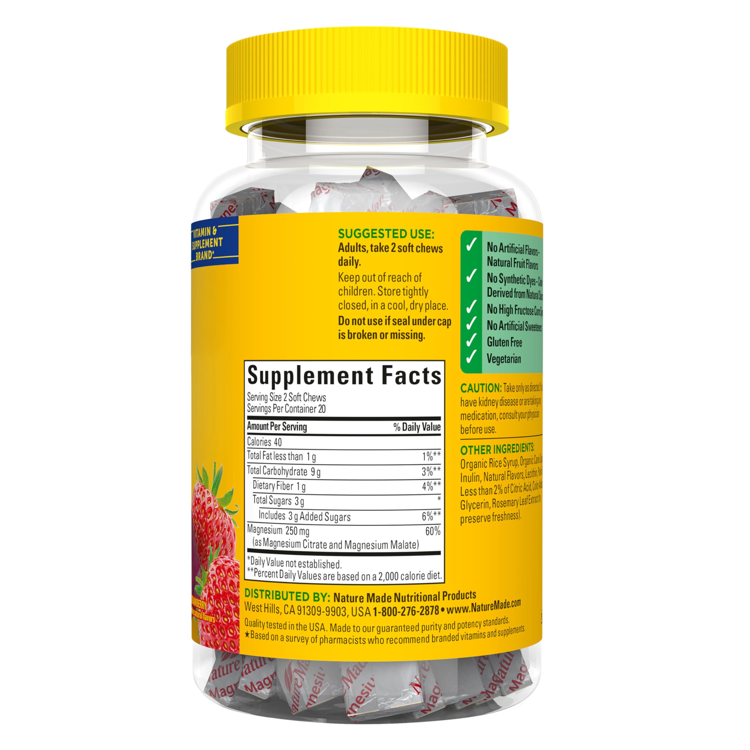 El producto se fabrica con ingredientes de calidad global en EE. UU.