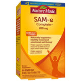 Nature Made SAM-e 200 mg Complete frasco frontal para apoyo diario del bienestar
