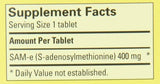 Nature Made Sam-e Complete 400 mg cápsulas en mano: fácil de revisar en la rutina