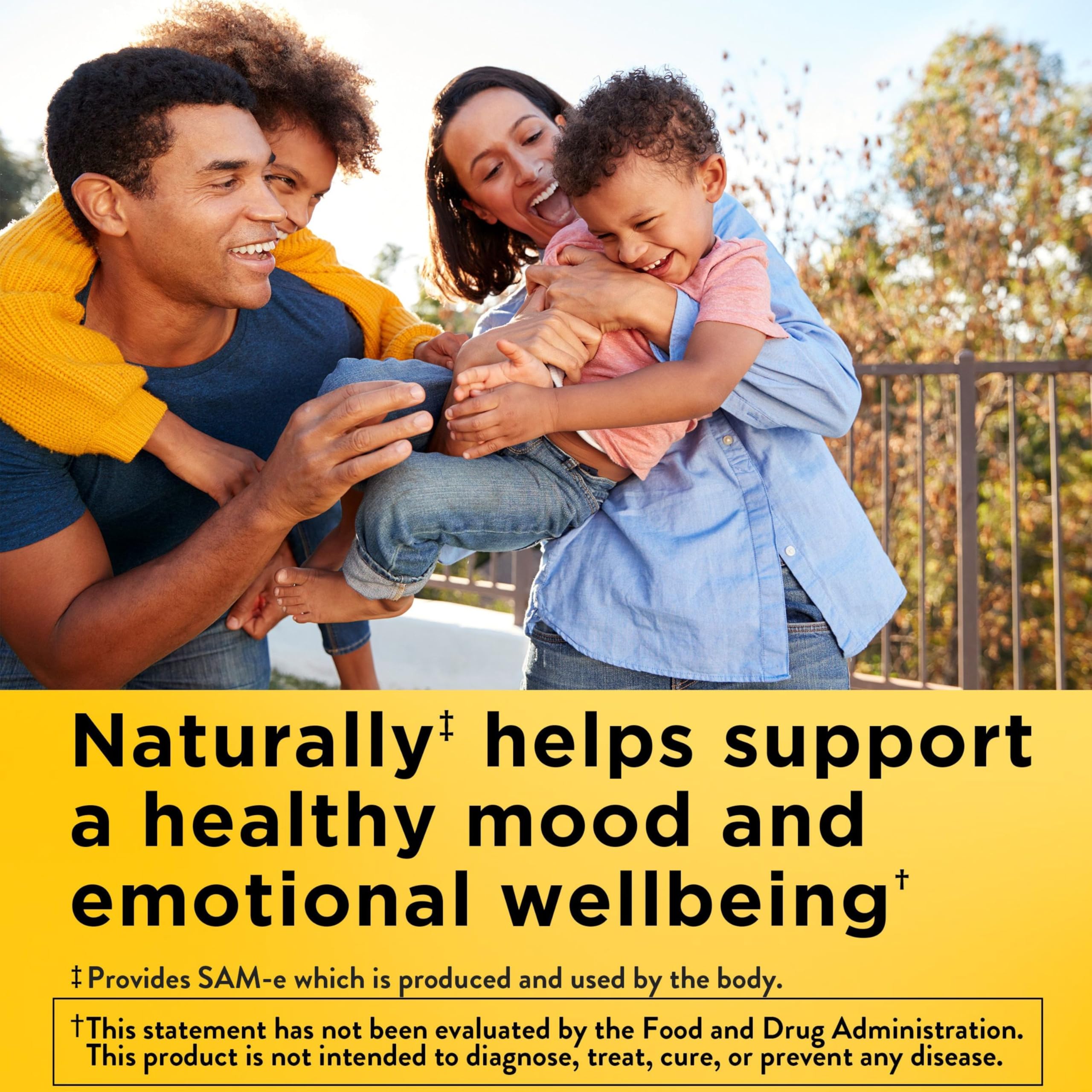 Nature Made SAM-e Complete: tabletas de 400 mg para apoyo emocional diario.