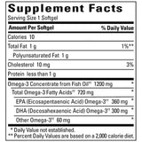 Nature Made Burp-Less: dosis diaria en cápsula suave para omega-3.