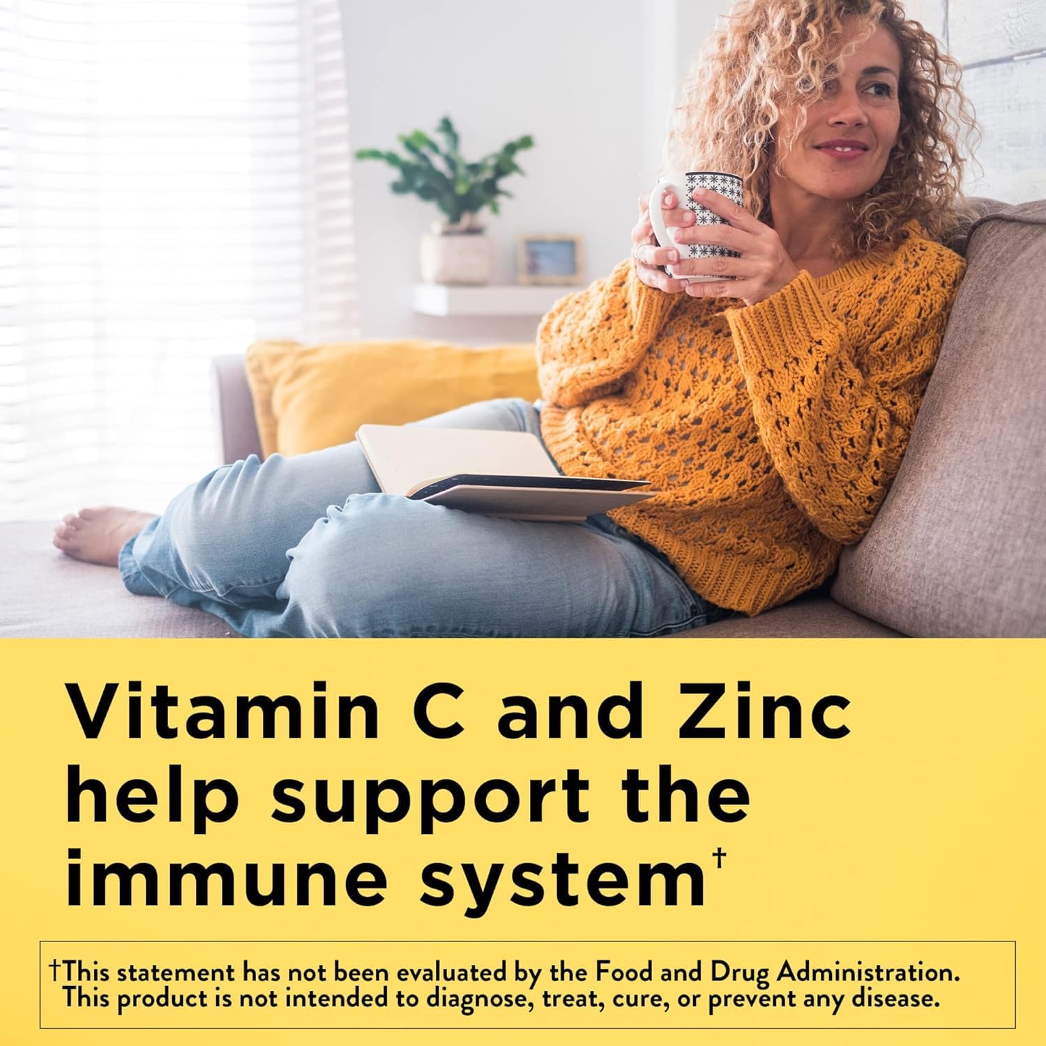 Nature Made Stress B Complex con Zinc, botella de 75 tabletas para consumo diario.