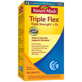 Nature Made TripleFlex Triple Strength, botella visible, apoyo a articulaciones para un estilo de vida activo.
