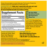 Nature Made Turmeric Curcumin 500 mg, caja de presentación simple.