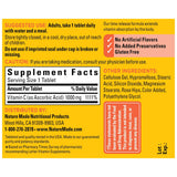 Nature Made Vitamina C 1000 mg con rosas mosqueta, tabletas para uso diario.