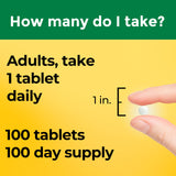 Nature Made Vitamina D3 2000 IU, dosificación, ideal para tomar con comida y potenciar absorción