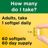 Nature Made Vitamina E 450 mg detalle de la cápsula suave.