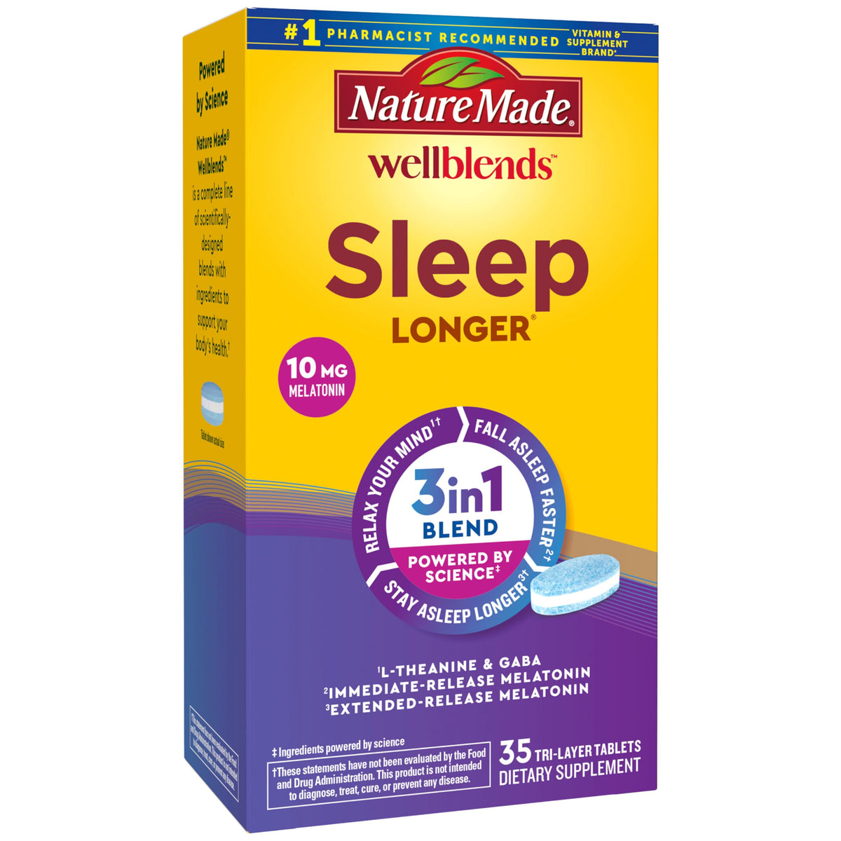 Nature Made Wellblends Sleep Longer, suenio-largo-tabletas: ayuda a dormir mejor