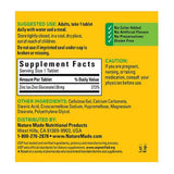 Nature Made Zinc 30 mg, etiqueta clara para lectura rápida.