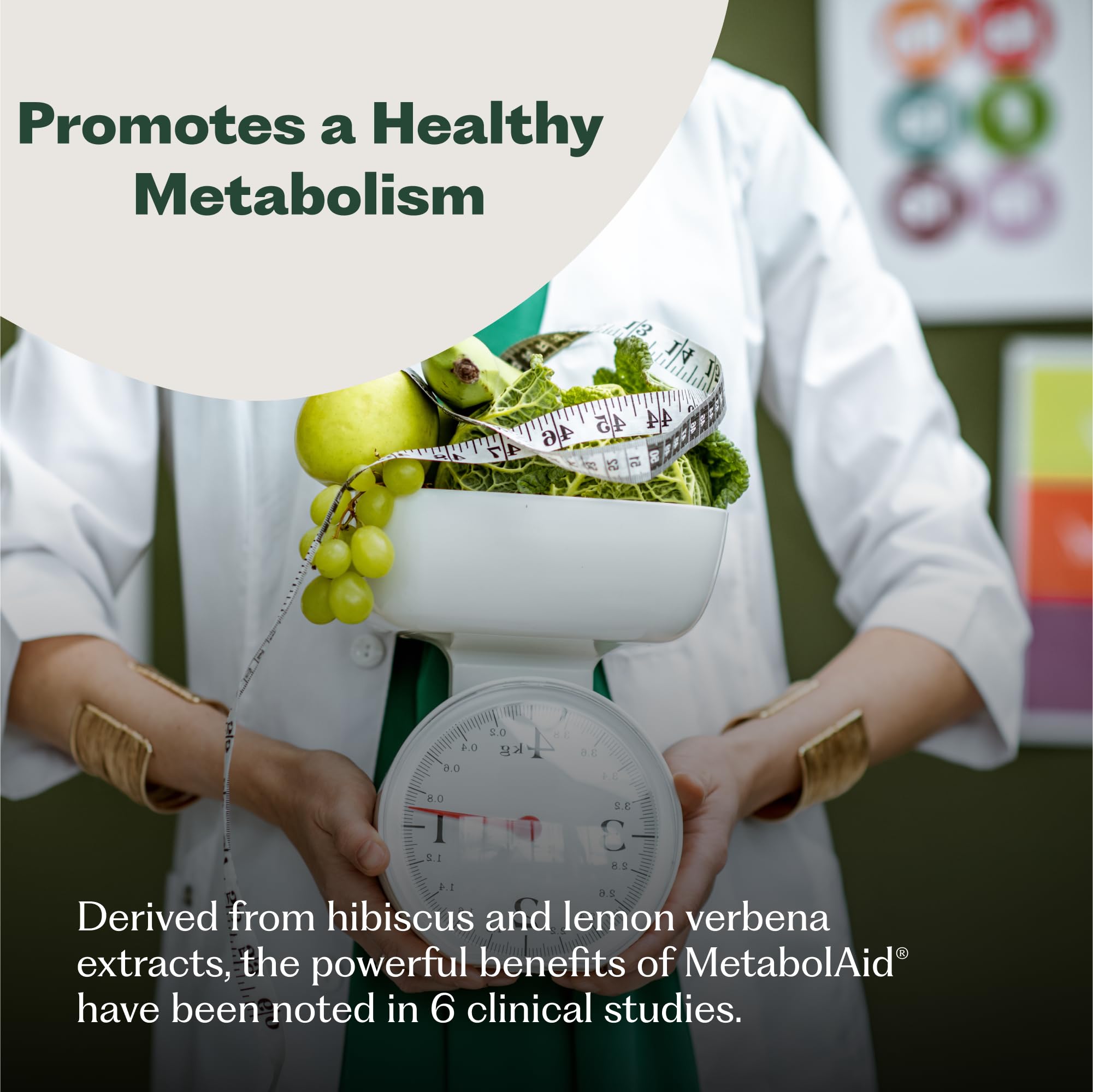 Nature M.D. GutRhythm, ingrediente clave, MetabolAid para mejor digestión y menos hinchazón.