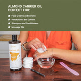 Aceite de Almendra Dulce, proceso sostenible de granja a botella.