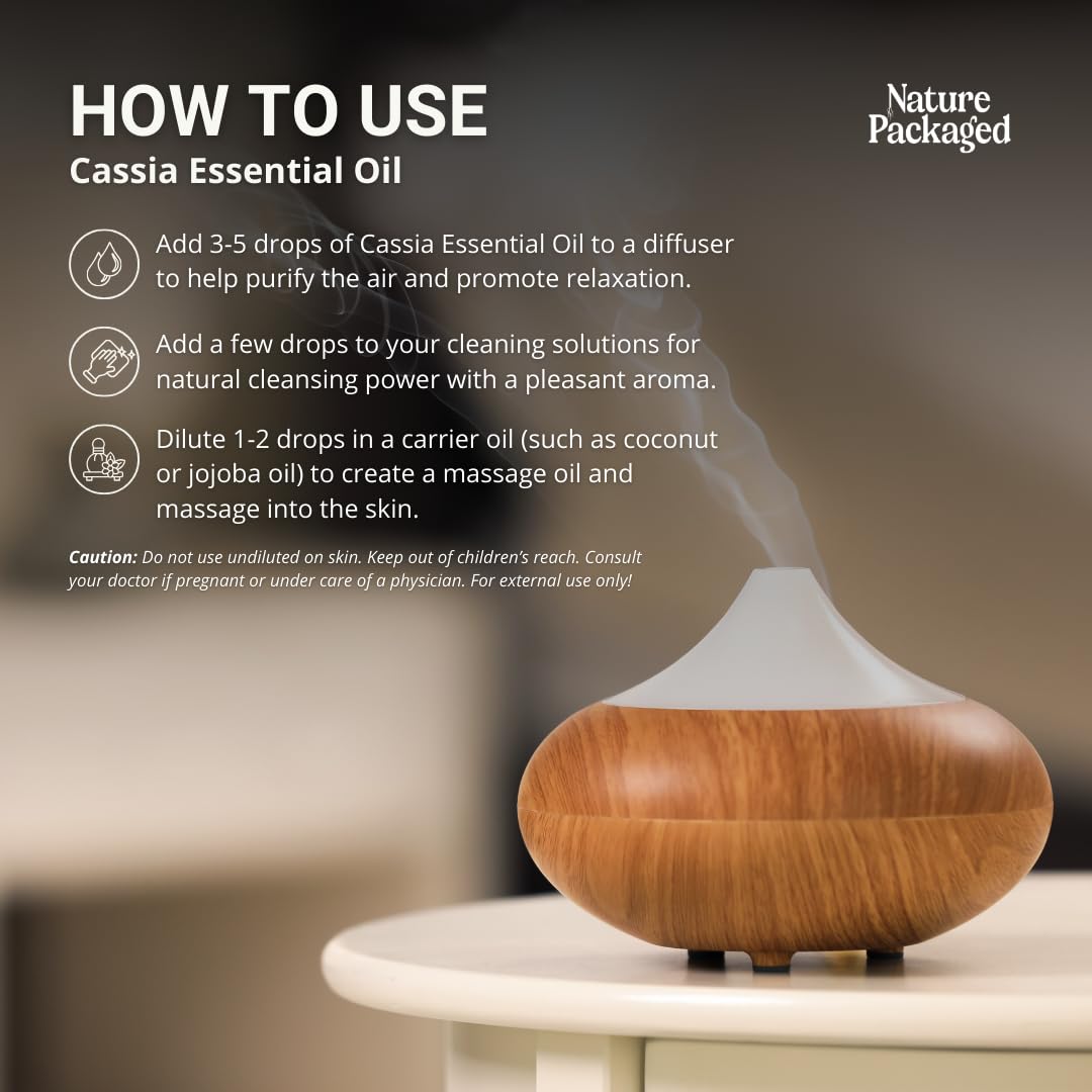 Nature Packaged aceite de casia, vela artesanal para ambientar