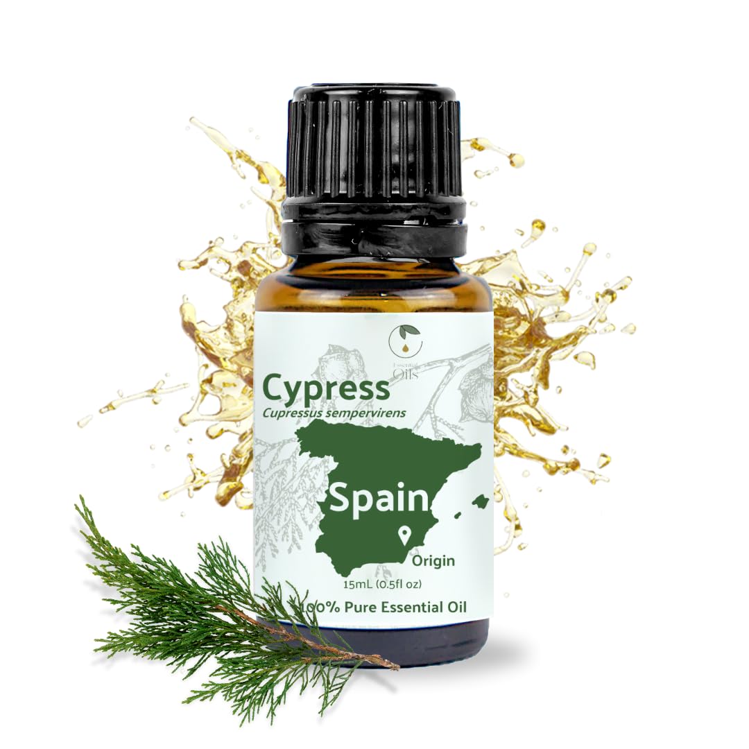 Nature Packaged Aceite de Ciprés para difusor, aroma calmante y purificante.