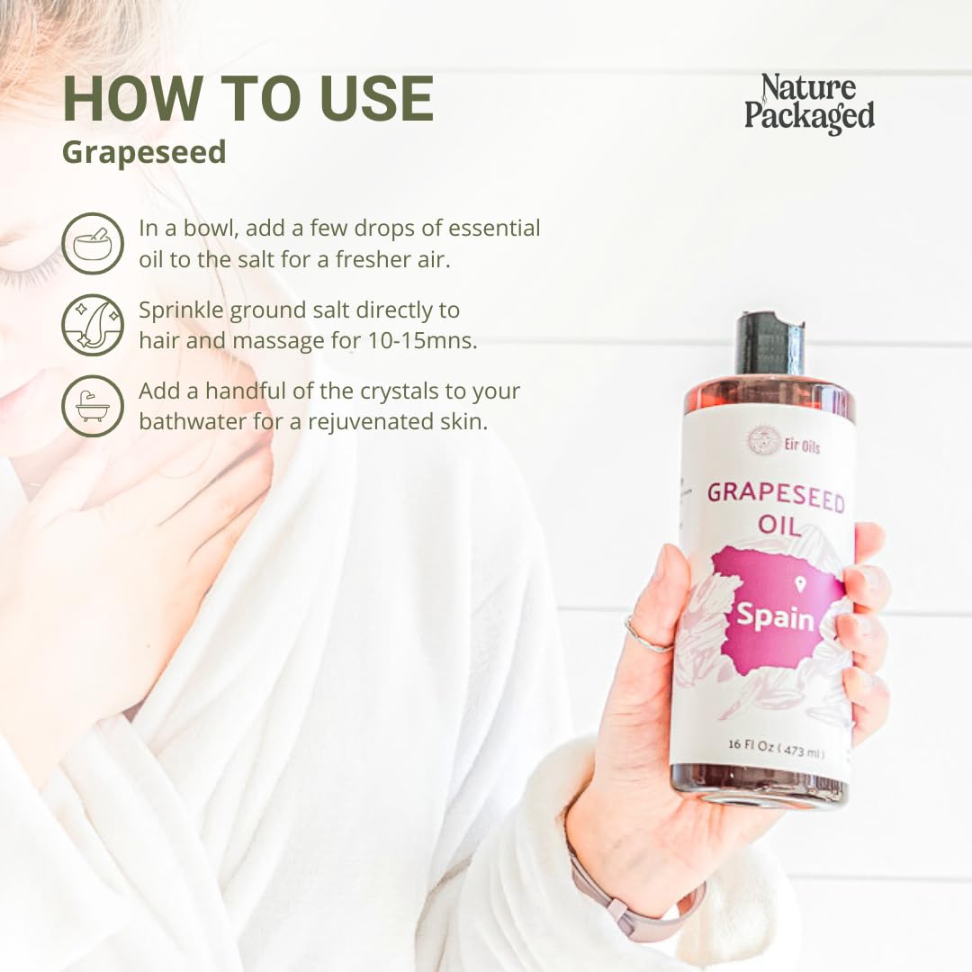Nature Packaged Aceite de Uva: cuidado capilar que aporta brillo natural