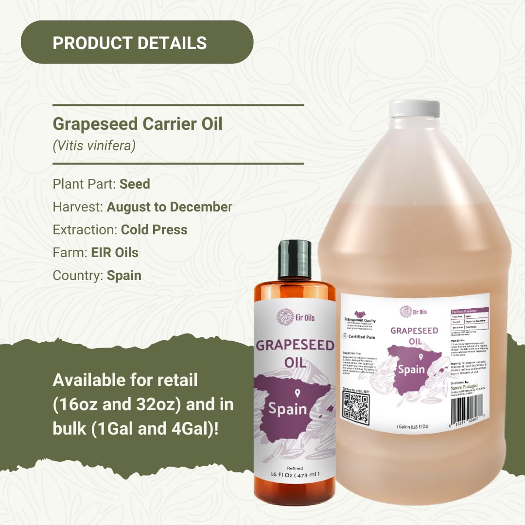 Nature Packaged Aceite de Uva: cuidado de labios suave y nutriente
