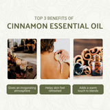 Nature Packaged aceite esencial de canela para aromaterapia y ambiente relajante.
