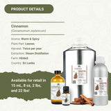 Nature Packaged frasco de 15 ml de canela, calidad premium.
