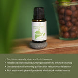 Nature Packaged aceite esencial hierba de limón, cuidado de la piel con aroma natural