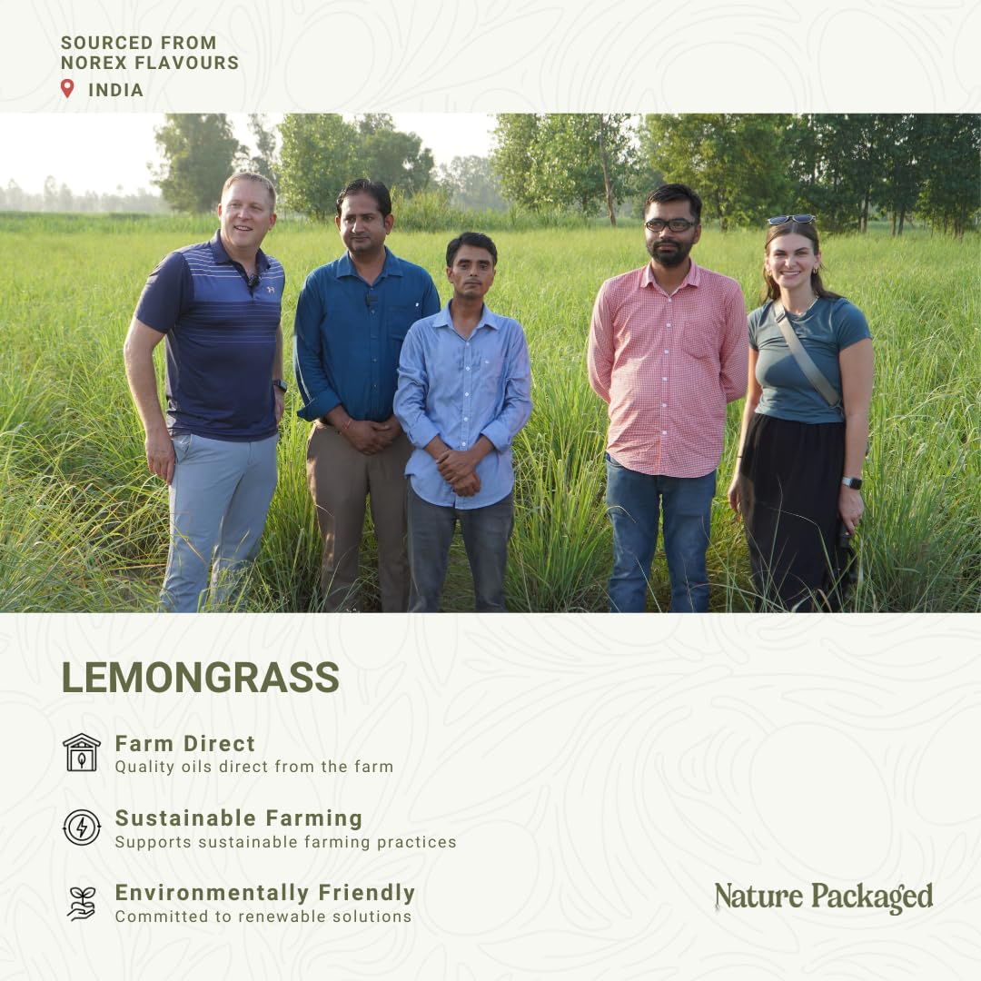 Nature Packaged aceite esencial hierba de limón, difusor en un entorno hogareño