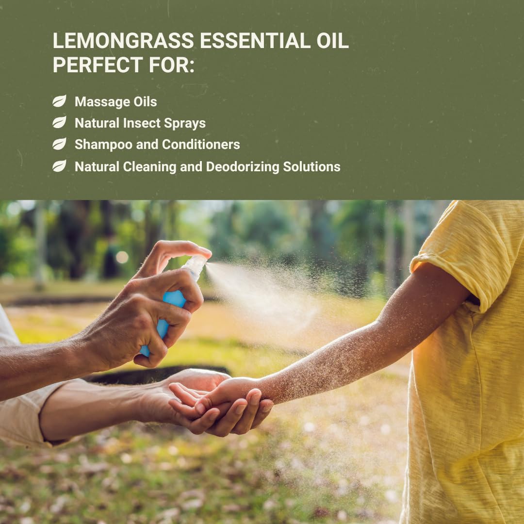 Nature Packaged aceite esencial hierba de limón, embalaje con etiqueta de calidad