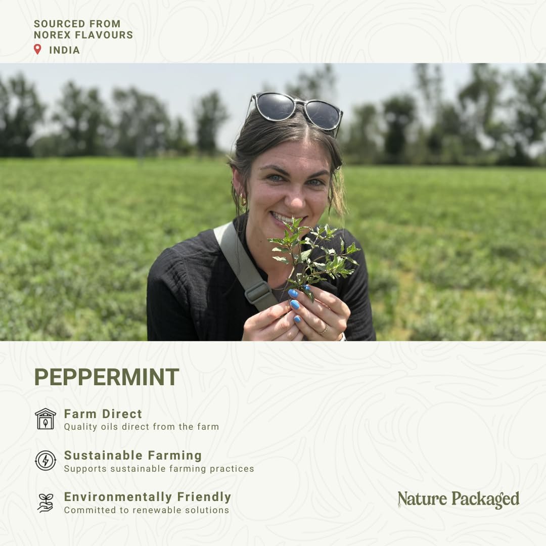 Nature Packaged Menta aceite para masaje relajante con frescura
