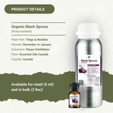 Nature Packaged Aceite Esencial Picea Negra, cuidado suave de piel.