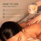 Nature Packaged Aceite Esencial Picea Negra, masaje relajante para músculos.
