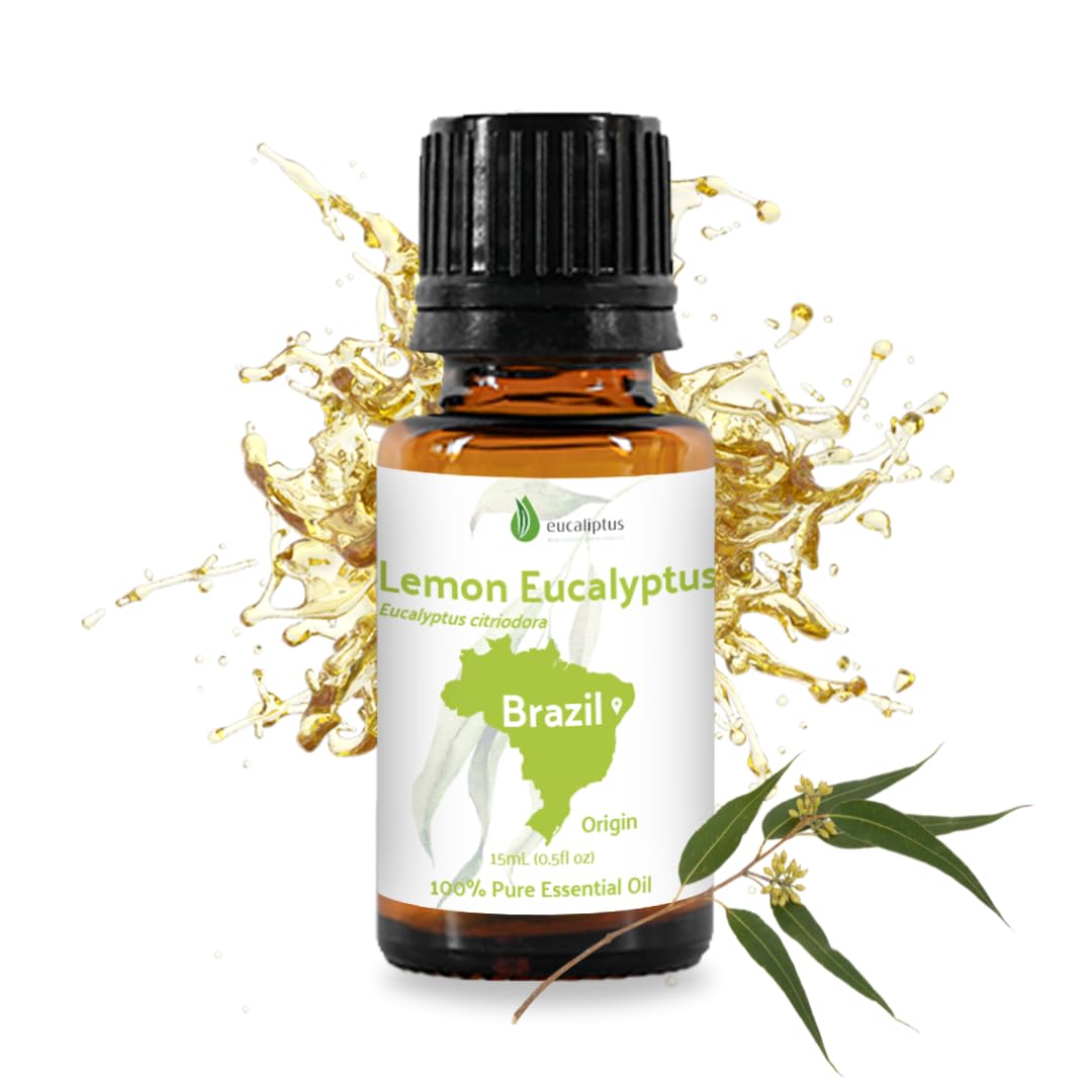 Nature Packaged Aceite de Eucalipto Limón, botella: aroma cítrico para relajación y claridad.