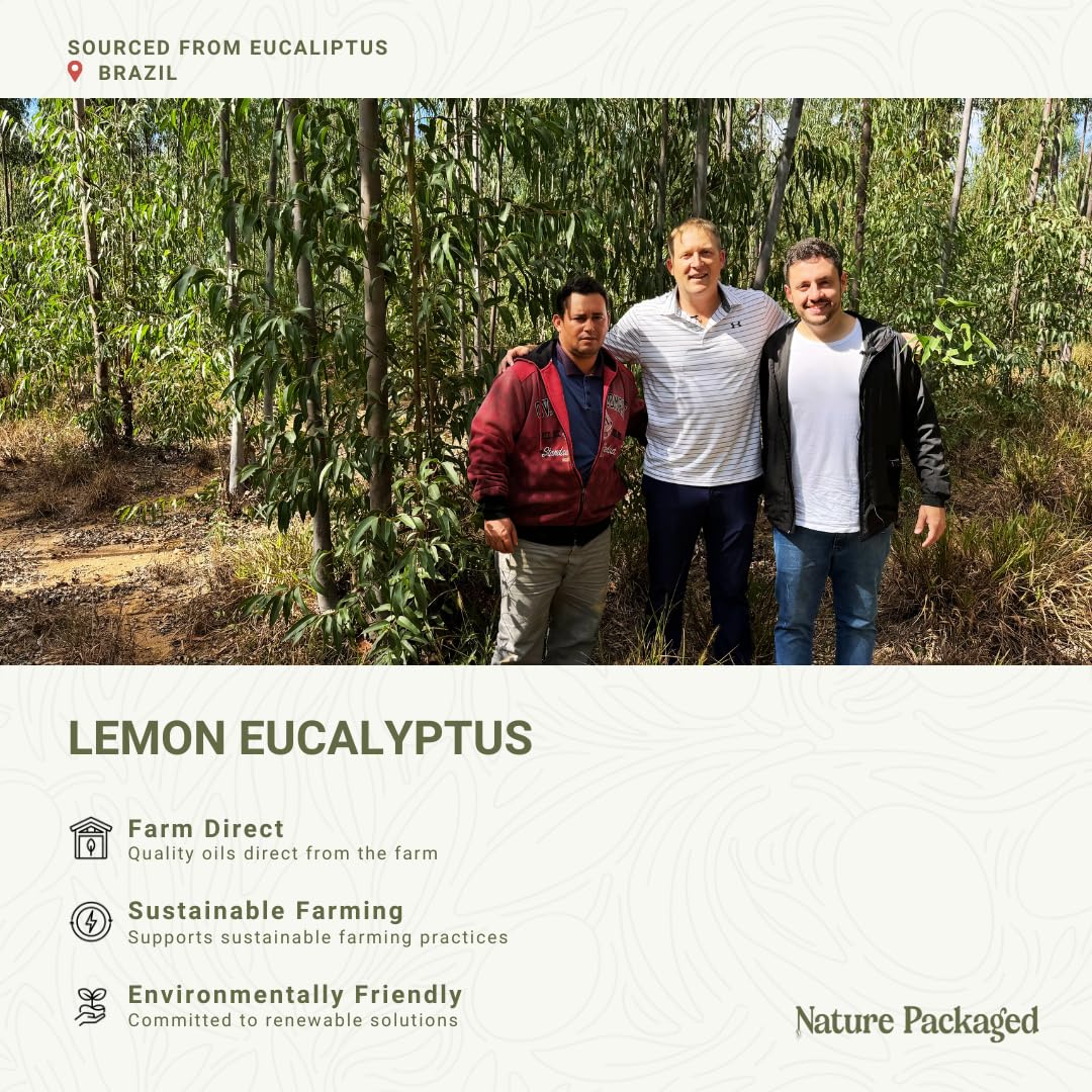 Nature Packaged Aceite de Eucalipto Limón, inhalación: sensación de frescura para respirar mejor.