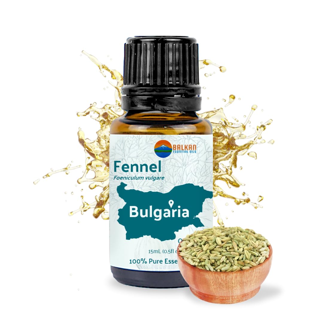 Nature Packaged Aceite de hinojo, botella de 15 ml para aromaterapia diaria.