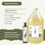 Nature Packaged Aceite de Jojoba para cabello y cuero cabelludo, brillo ligero.