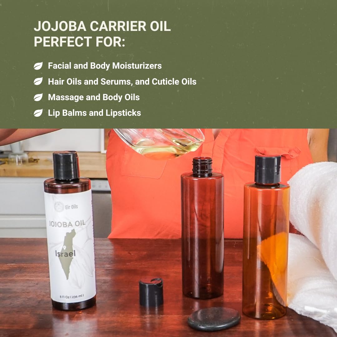 Nature Packaged Aceite de Jojoba en envase de 8 oz, práctico para viaje.