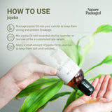 Nature Packaged Aceite de Jojoba, uso diario versátil para piel y cabello.