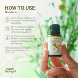 Nature Packaged Aceite-masaje Mandarina, ideal para rituales de relajación.