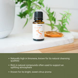 Nature Packaged Aroma a naranja para textiles, ligero aroma en toallas y sábanas.