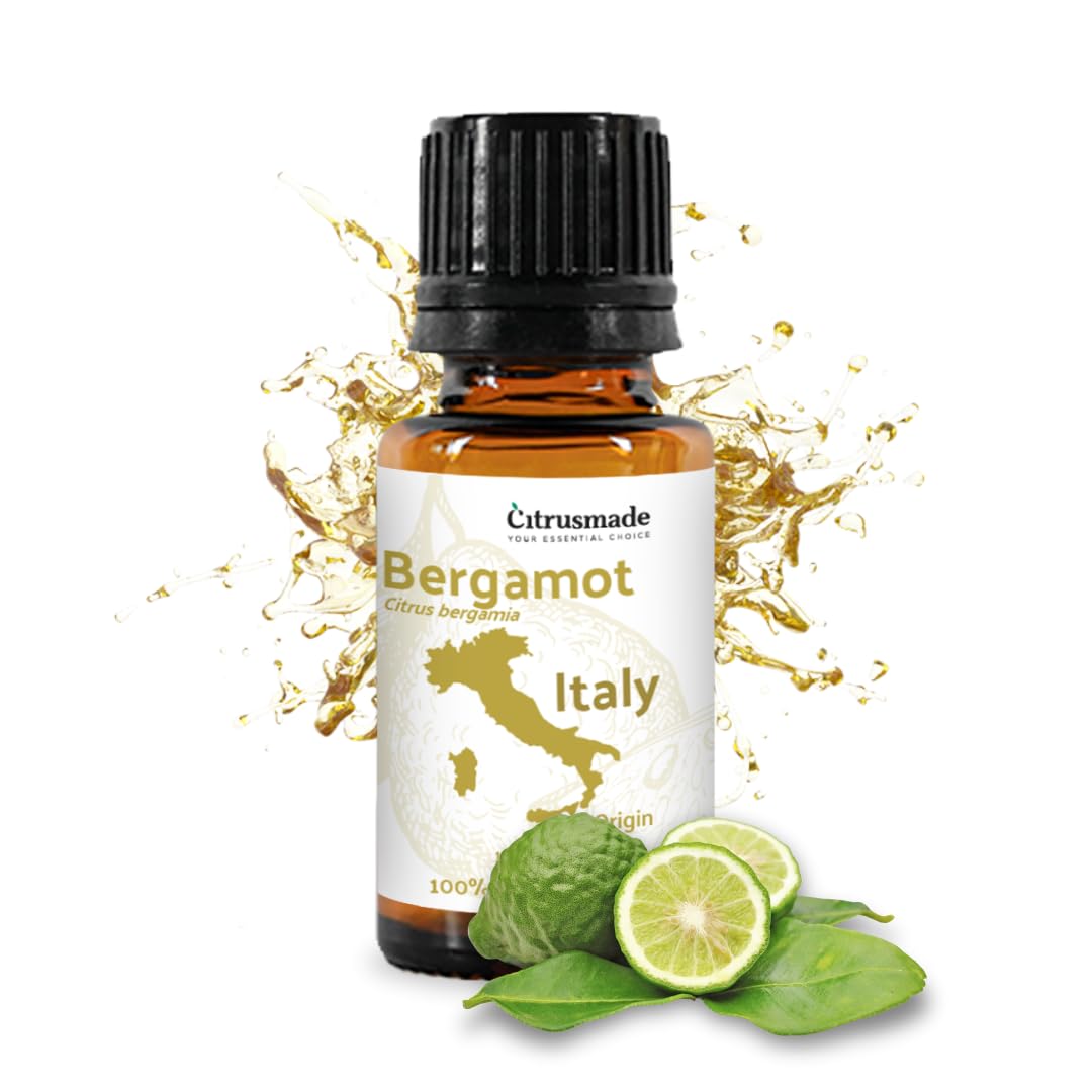 Nature Packaged Bergamota Aceite: botella con aroma cítrico para difusores.
