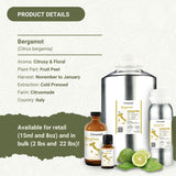 Nature Packaged Bergamota Aceite: gotas para ritual rápido que eleva el ánimo.